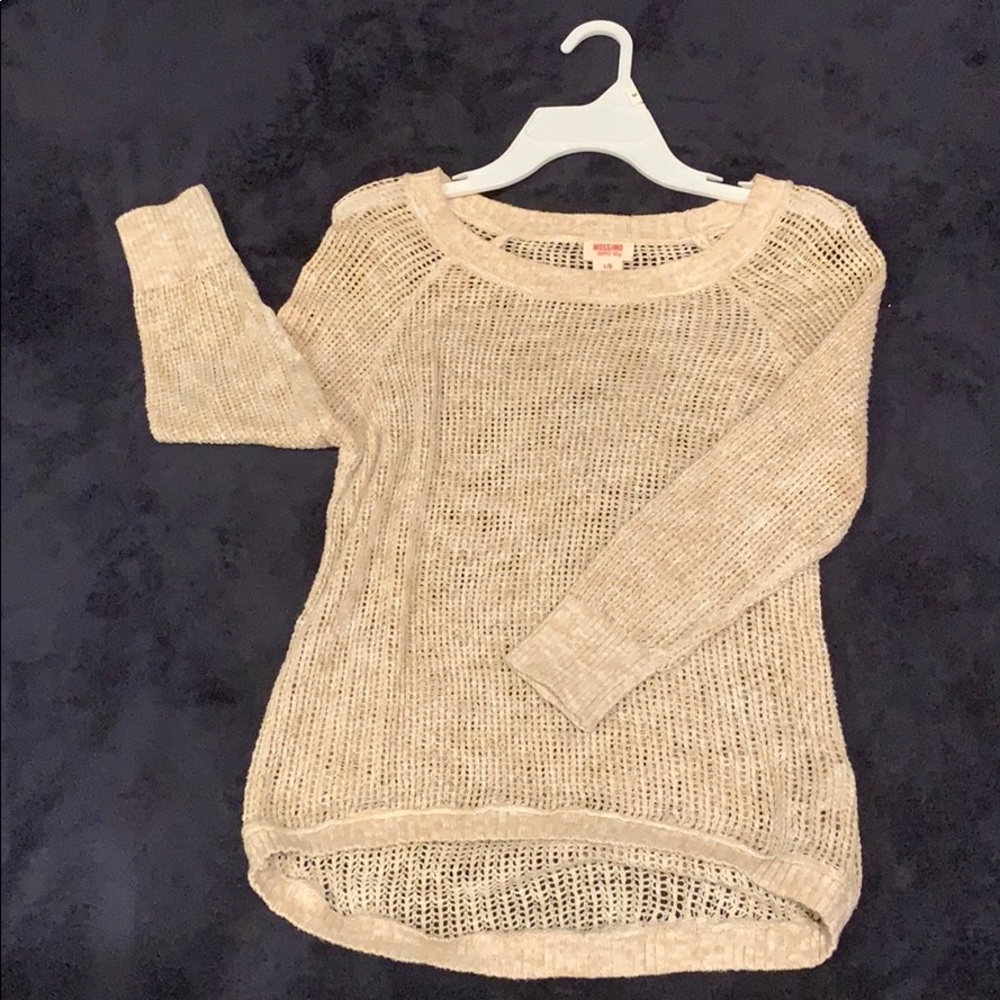 Sweater tan, sheer, sexy, cute, soft, ladies, nice